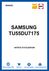 Samsung TU55DU7175 Guide Utilisateur