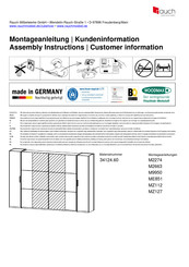 Rauch KRONACH TOPSELLER 34124.60 Instructions De Montage