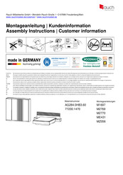 Rauch Lamella AG284.0HB3.60 Instructions De Montage