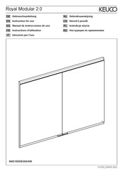 KEUCO Royal Modular 2.0 800210DDEG000 Serie Instructions D'utilisation