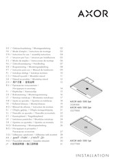 Axor 460/300 2jet 35279 Serie Mode D'emploi / Instructions De Montage