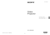 Sony VPL-VW325ES Guide De Référence Rapide