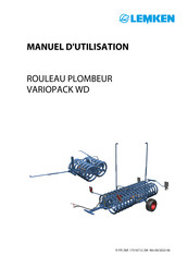 LEMKEN VARIOPACK WD Manuel D'utilisation