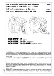 BEKOMAT BM14COPN25 Instructions De Montage Et De Service