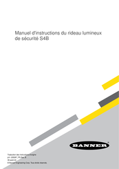 Banner S4B Manuel D'instructions