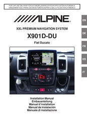 Alpine X901D-DU Manuel D'installation