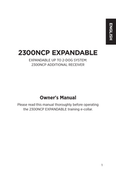 Dogtra 2300NCP EXPANDABLE Manuel Du Propriétaire