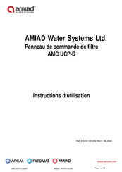 amiad AMC UCP-D Serie Instructions D'utilisation