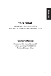 Dogtra T&B DUAL Manuel Du Propriétaire