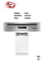 Miele G 4722 SCI Mode D'emploi