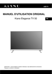 Kiano Elegance TV 50 Manuel D'utilisation Original