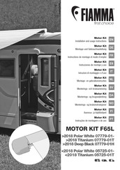 Fiamma 2018 Polar White 07779-01 Instructions De Montage Et Mode D'emploi