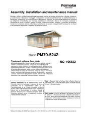 Lemeks Palmako PM70-5242 Assemblage, Manuel De Montage Et D'entretien