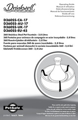 Petsafe Drinkwell D360SS-EU-45 Manuel D'utilisation