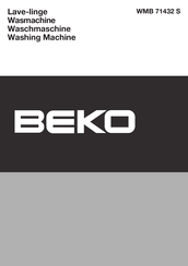 Beko WMB 71432 S Mode D'emploi