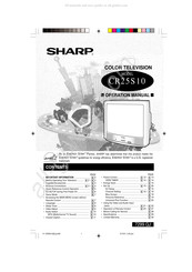 Sharp CR25S10 Mode D'emploi