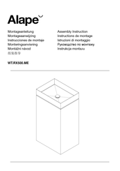 Alape WT.RX500.ME Instructions De Montage