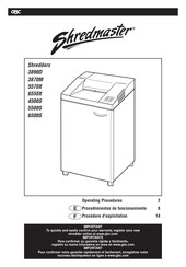 Shredmaster 6500S Mode D'emploi