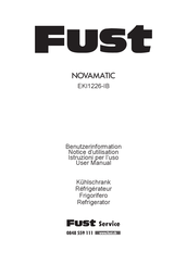 FUST NOVAMATIC EKI1226-IB Notice D'utilisation