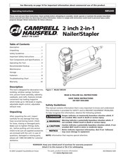 Campbell Hausfeld SB5240 Mode D'emploi