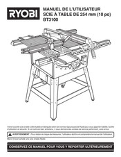 Ryobi BT3100 Manuel De L'utilisateur