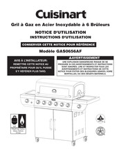 Cuisinart GAS0656AF Notice D'utilisation