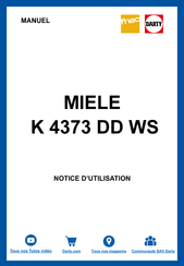 Miele K 4373 DD WS Mode D'emploi