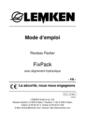 LEMKEN FixPack Mode D'emploi