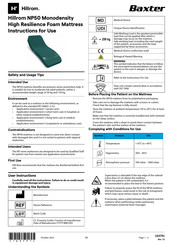 baxter Hillrom NP50 Instructions D'utilisation