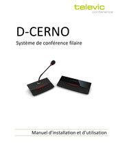 Televic D-CERNO Manuel D'installation Et D'utilisation