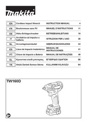 Makita TW160DZJ Manuel D'instructions