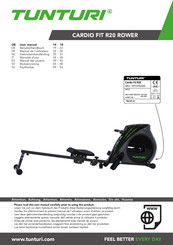 Tunturi Cardio Fit R20 Rower Manuel De L'utilisateur