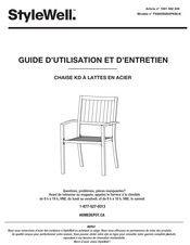 StyleWell 1001 582 249 Guide D'utilisation Et D'entretien