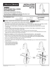 American Standard AVERY 4901.380 Instructions D'installation