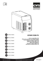 GYS MI E200 FV Mode D'emploi