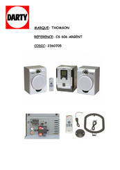 THOMSON CS 606 ARGENT Manuel D'utilisation