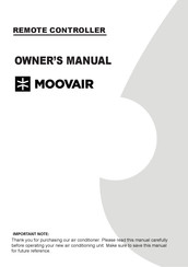 MOOVAIR RG10L2D2HS/BGEFU1 Manuel D'utilisateur