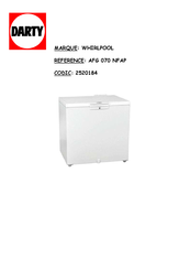 Whirlpool AFG 070 NFAP Mode D'emploi