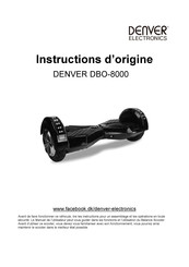 Denver Electronics DBO-8000 Instructions D'origine