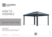 Palram CANOPIA Martinique 12x16/3.6x5 Instructions De Montage