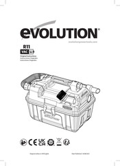 Evolution R11 VAC Li Instructions Originales