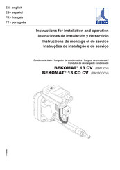 Beko MAT 13 CV Instructions De Montage Et De Service