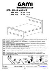 Gami CHAMONIX H2N 106 Instructions De Montage