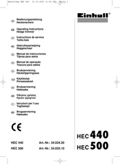 EINHELL HEC 500 Instructions De Service