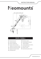 NeoMounts DS70-700BL1 Manuel D'instructions