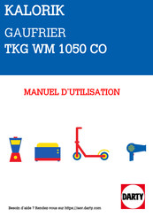 Kalorik TKG WM 1050 Mode D'emploi