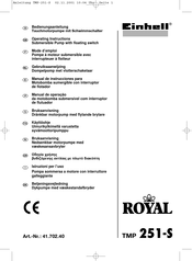 Einhell Royal 41.702.40 Mode D'emploi