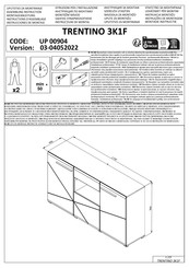 CARRYHOME TRENTINO 3K1F UP 00904 Instructions D'assemblage