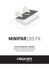 Algam Lighting MINIPAR 193 FX Manuel D'utilisation