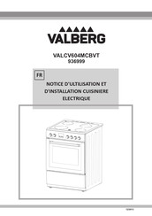 VALBERG VALCV604MCBVT Notice D'utilisation Et D'installation